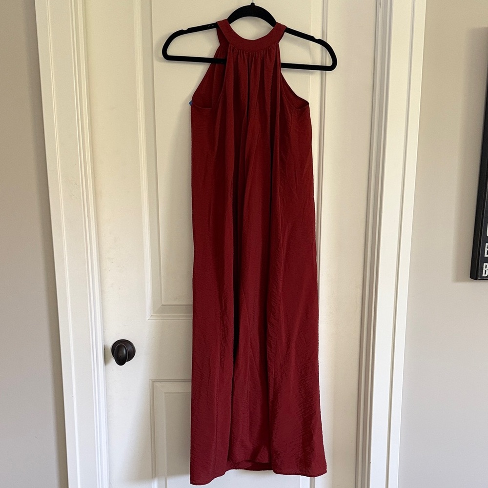 Rusty earth color LOFT halter dress - flowy Size XS 💃🏼